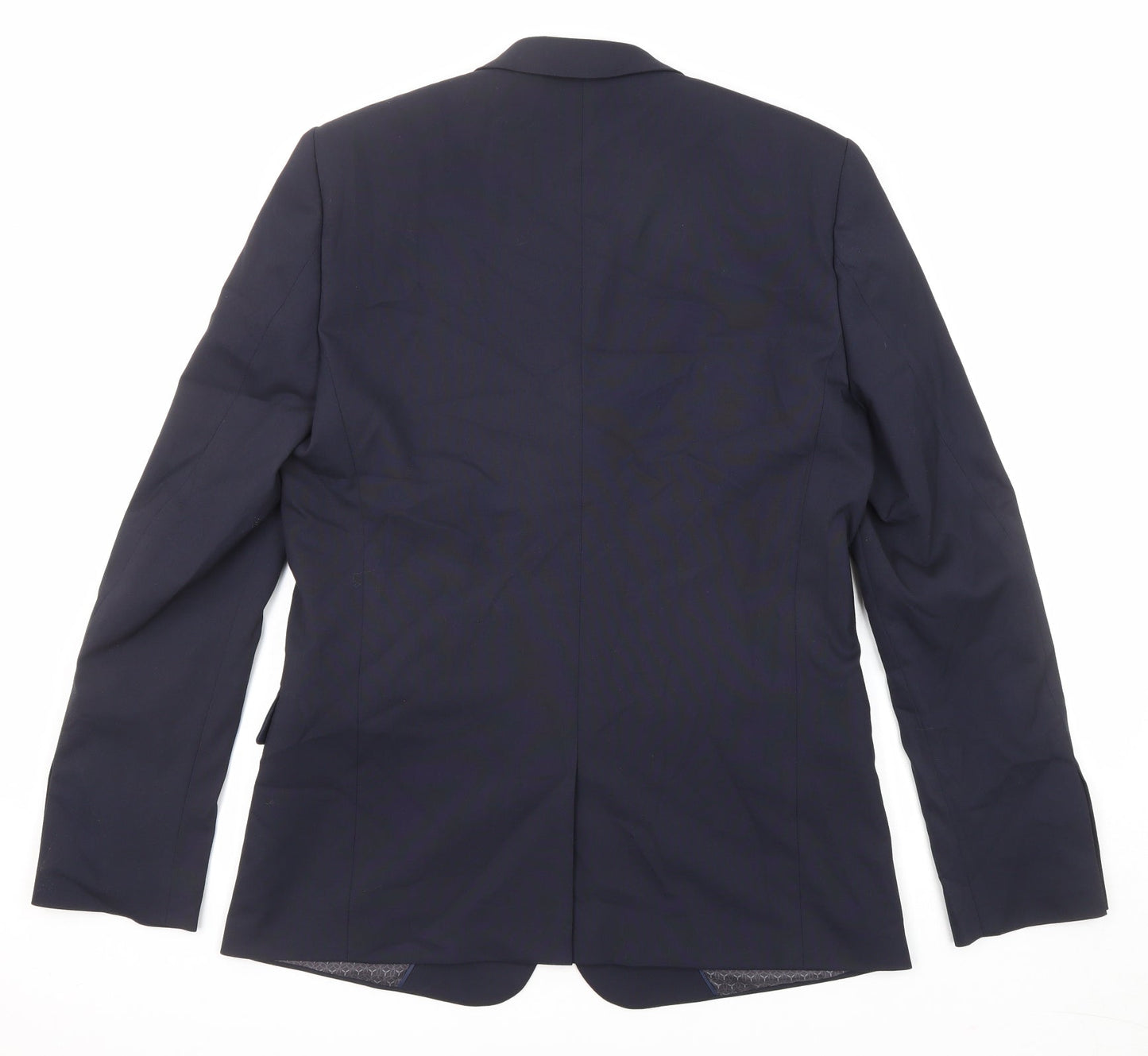 ASOS Mens Blue Polyester Jacket Suit Jacket Size 40 Regular