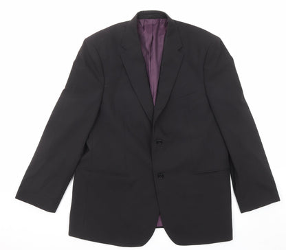 Mens UK Size 42 Greenwoods Regular Black Suit Jacket