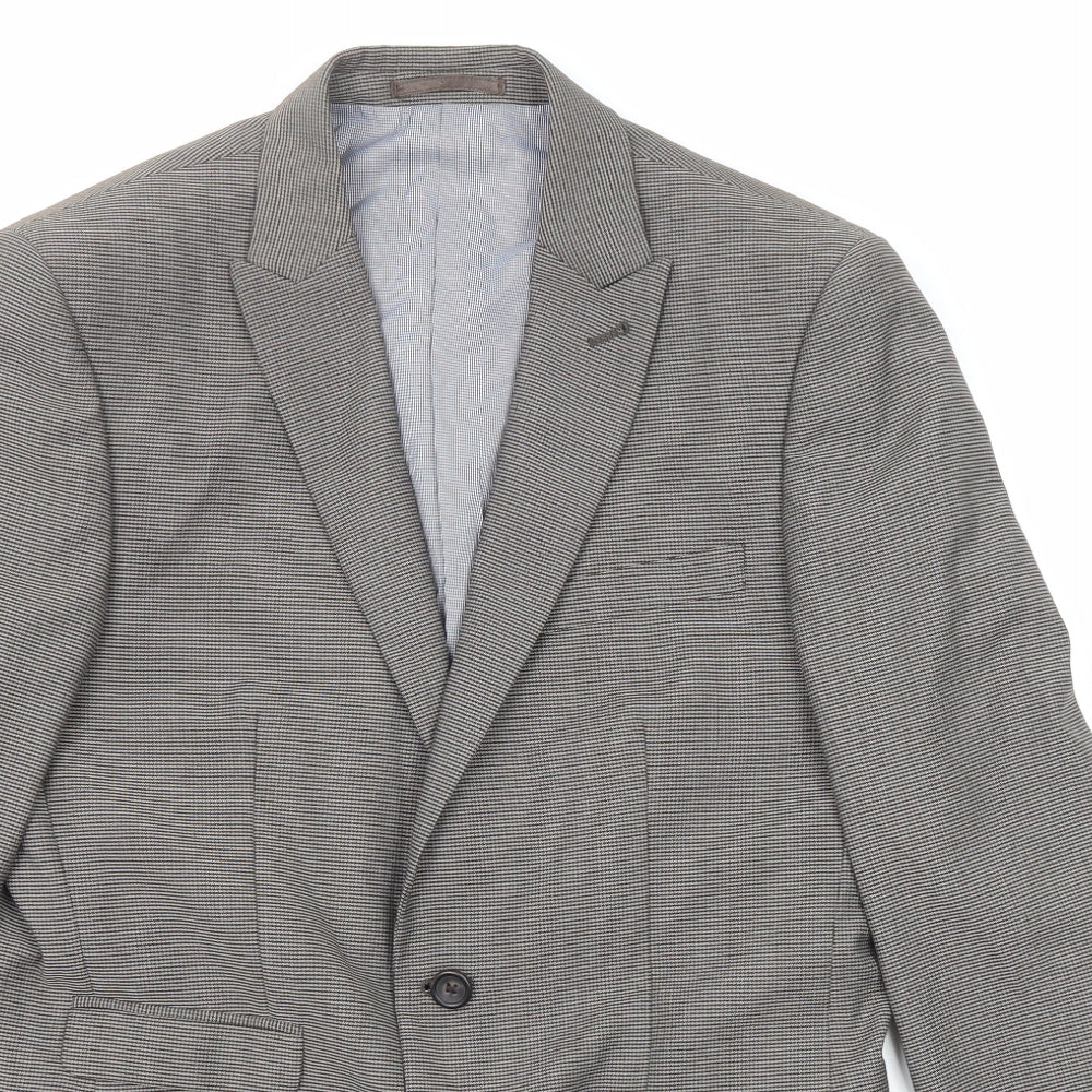 Mens UK Size 38 NEXT Regular Grey Suit Jacket