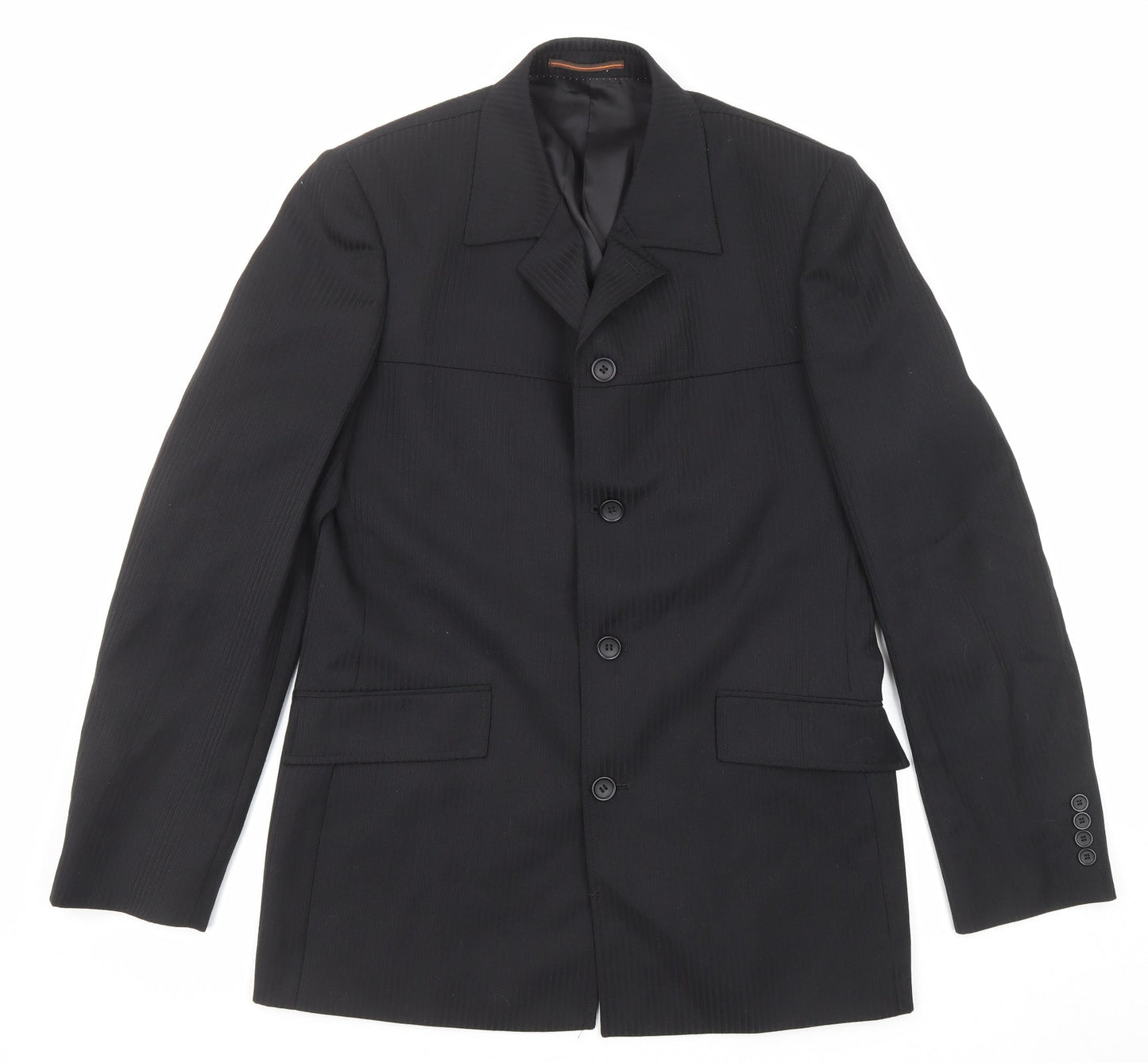 Mens UK Size 40 Topman Regular Black Suit Jacket