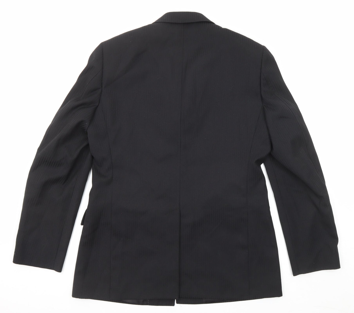 Mens UK Size 40 Topman Regular Black Suit Jacket