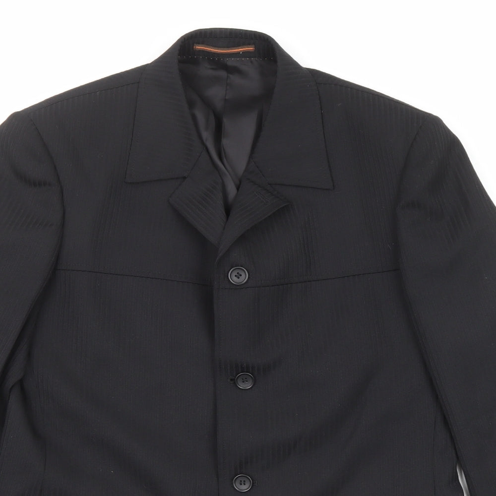 Mens UK Size 40 Topman Regular Black Suit Jacket