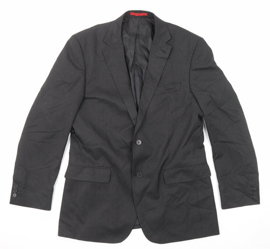 Mens UK Size 40 Burton Regular Black Suit Jacket