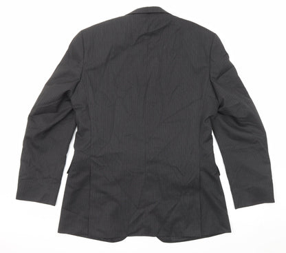 Mens UK Size 40 Burton Regular Black Suit Jacket