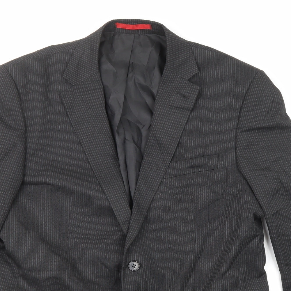 Mens UK Size 40 Burton Regular Black Suit Jacket