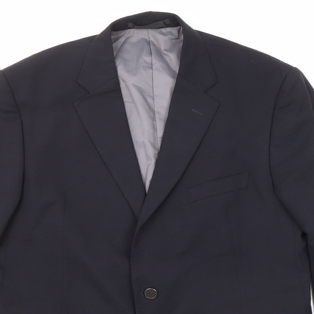 Mens UK Size 44 Marks and Spencer Regular Blue Suit Jacket
