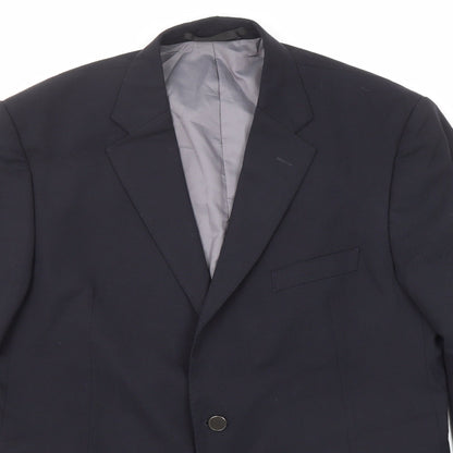 Mens UK Size 44 Marks and Spencer Regular Blue Suit Jacket