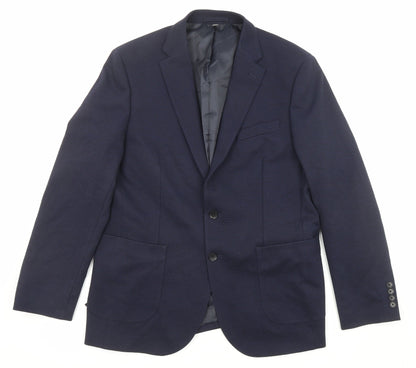 Mens UK Size 42 Marks and Spencer Regular Blue Suit Jacket