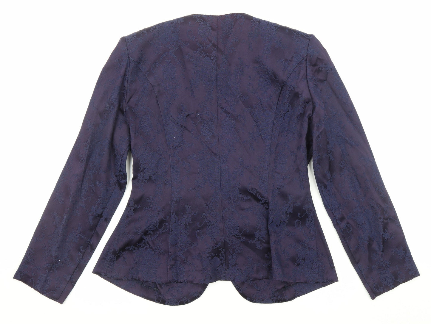 Nah Nah Womens Purple Jacket Size 10 Button - Lace Detail