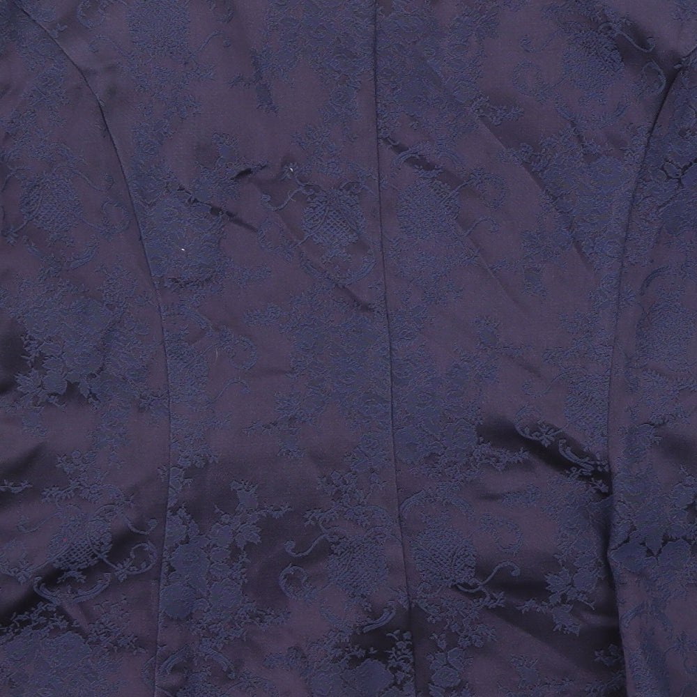 Nah Nah Womens Purple Jacket Size 10 Button - Lace Detail