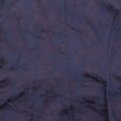 Nah Nah Womens Purple Jacket Size 10 Button - Lace Detail