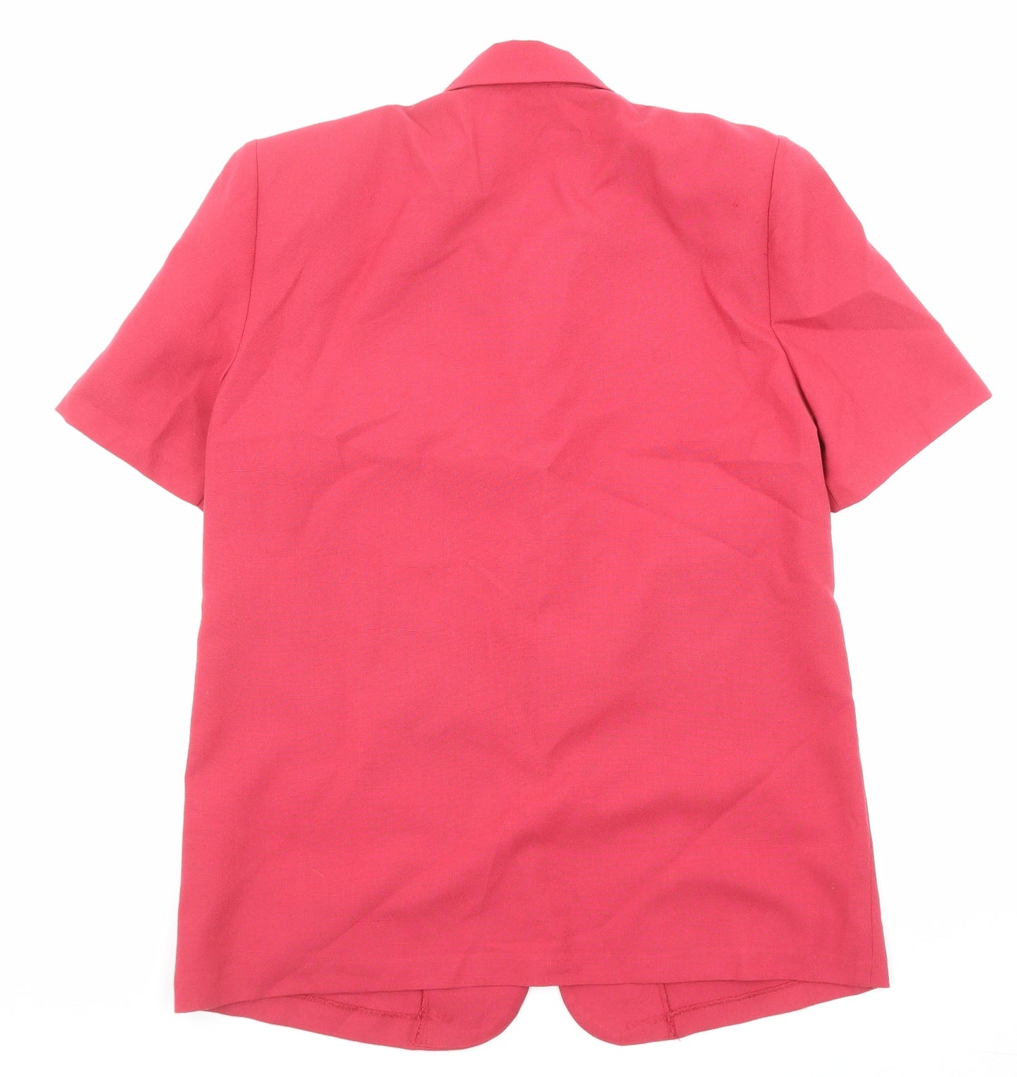 Miller's Womens Pink Polyester Basic Button-Up Size 12 Collared
