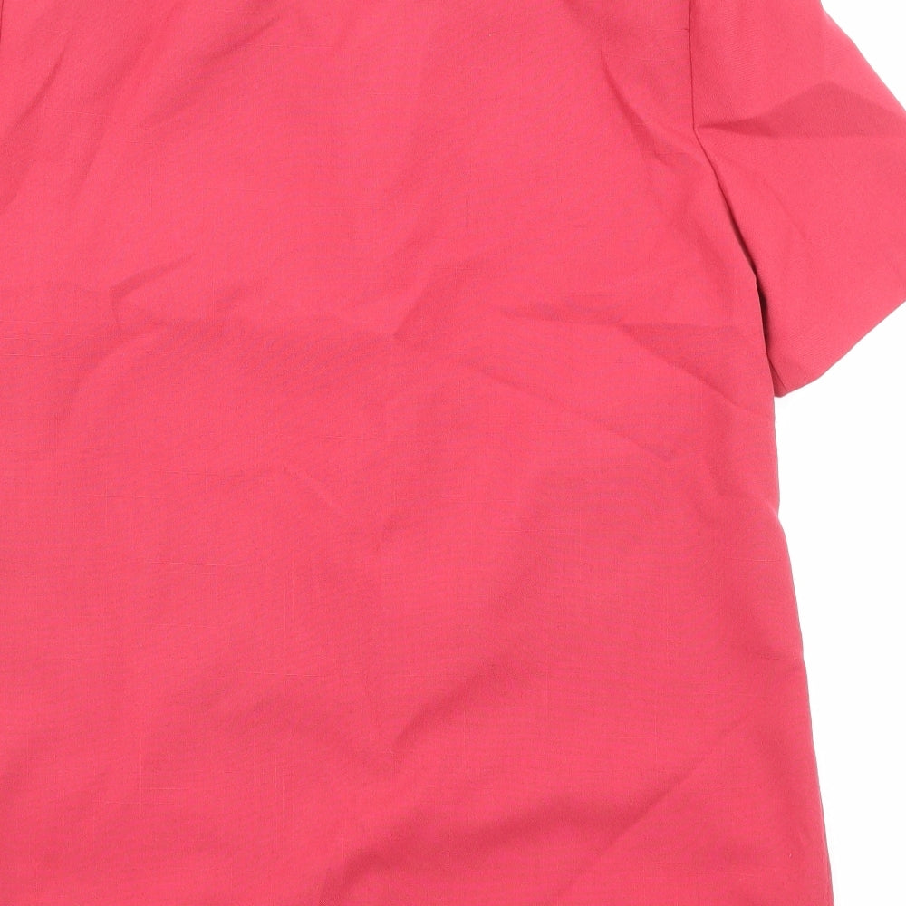 Miller's Womens Pink Polyester Basic Button-Up Size 12 Collared