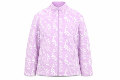 Anne De Lancay Womens Purple Geometric Jacket Size 14 Zip