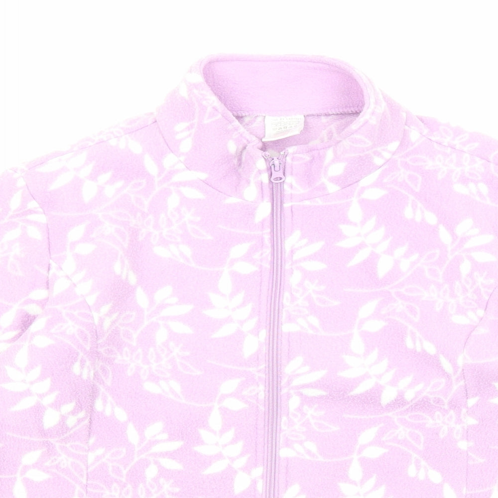 Anne De Lancay Womens Purple Geometric Jacket Size 14 Zip