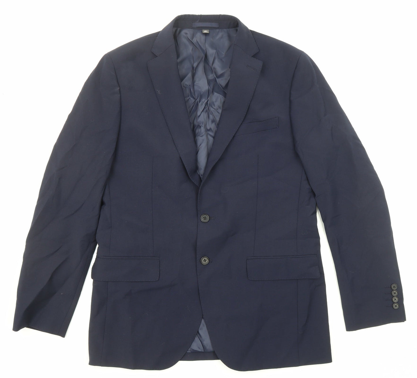 Mens UK Size 40 Marks and Spencer Regular Blue Suit Jacket