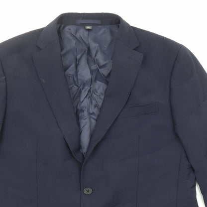 Mens UK Size 40 Marks and Spencer Regular Blue Suit Jacket