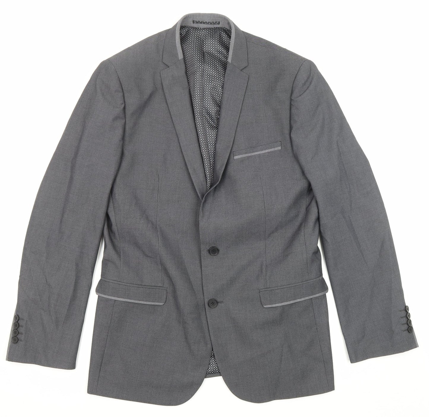 Mens UK Size 42 Slaters Regular Grey Suit Jacket