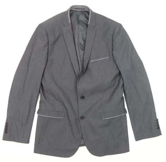 Mens UK Size 42 Slaters Regular Grey Suit Jacket