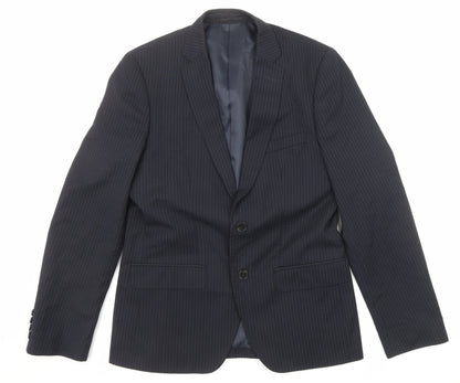 Mens UK Size 38 French Connection Regular Black Suit Jacket