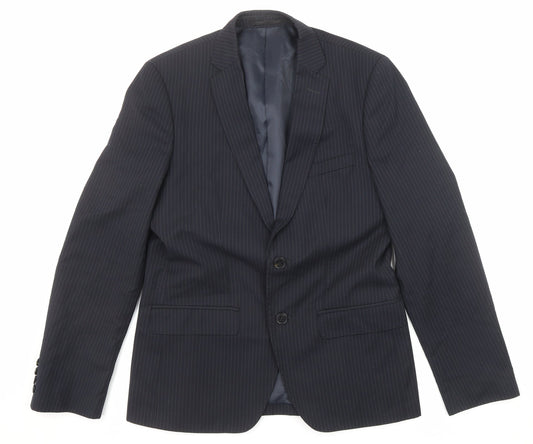 Mens UK Size 38 French Connection Regular Black Suit Jacket