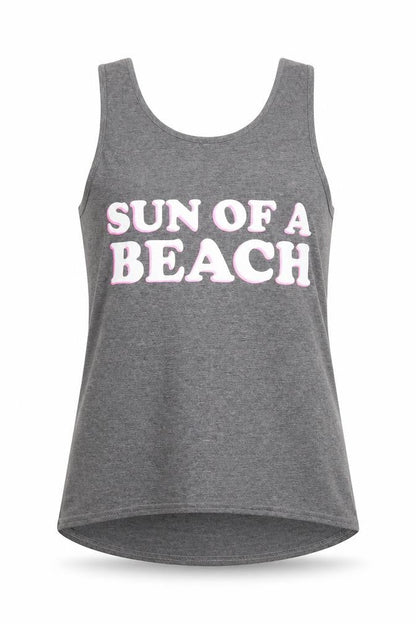 Missguided Womens Grey Viscose Basic Tank Size 6 Round Neck - Sun Of A Beach