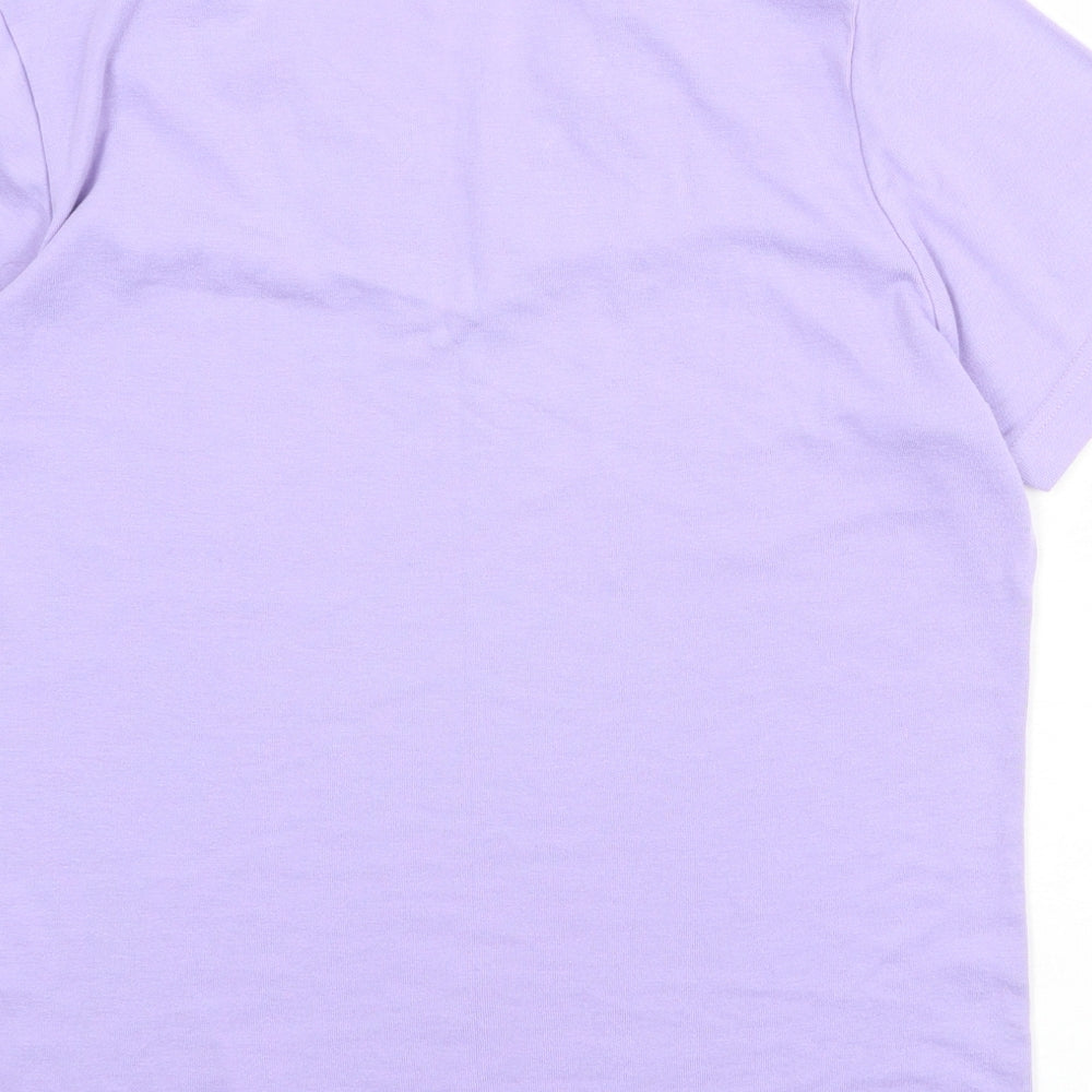 Womens UK Size 14 Damart Purple Basic T-Shirt