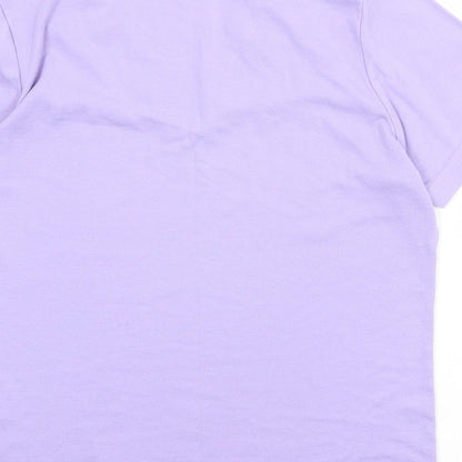 Womens UK Size 14 Damart Purple Basic T-Shirt