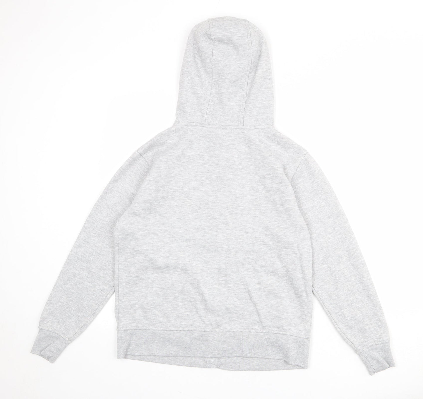 LA Gear Girls Grey Polyester Full Zip Hoodie Size 9-10 Years Zip