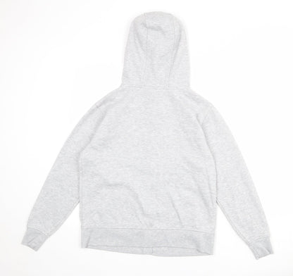 LA Gear Girls Grey Polyester Full Zip Hoodie Size 9-10 Years Zip