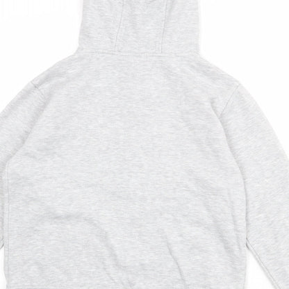 LA Gear Girls Grey Polyester Full Zip Hoodie Size 9-10 Years Zip
