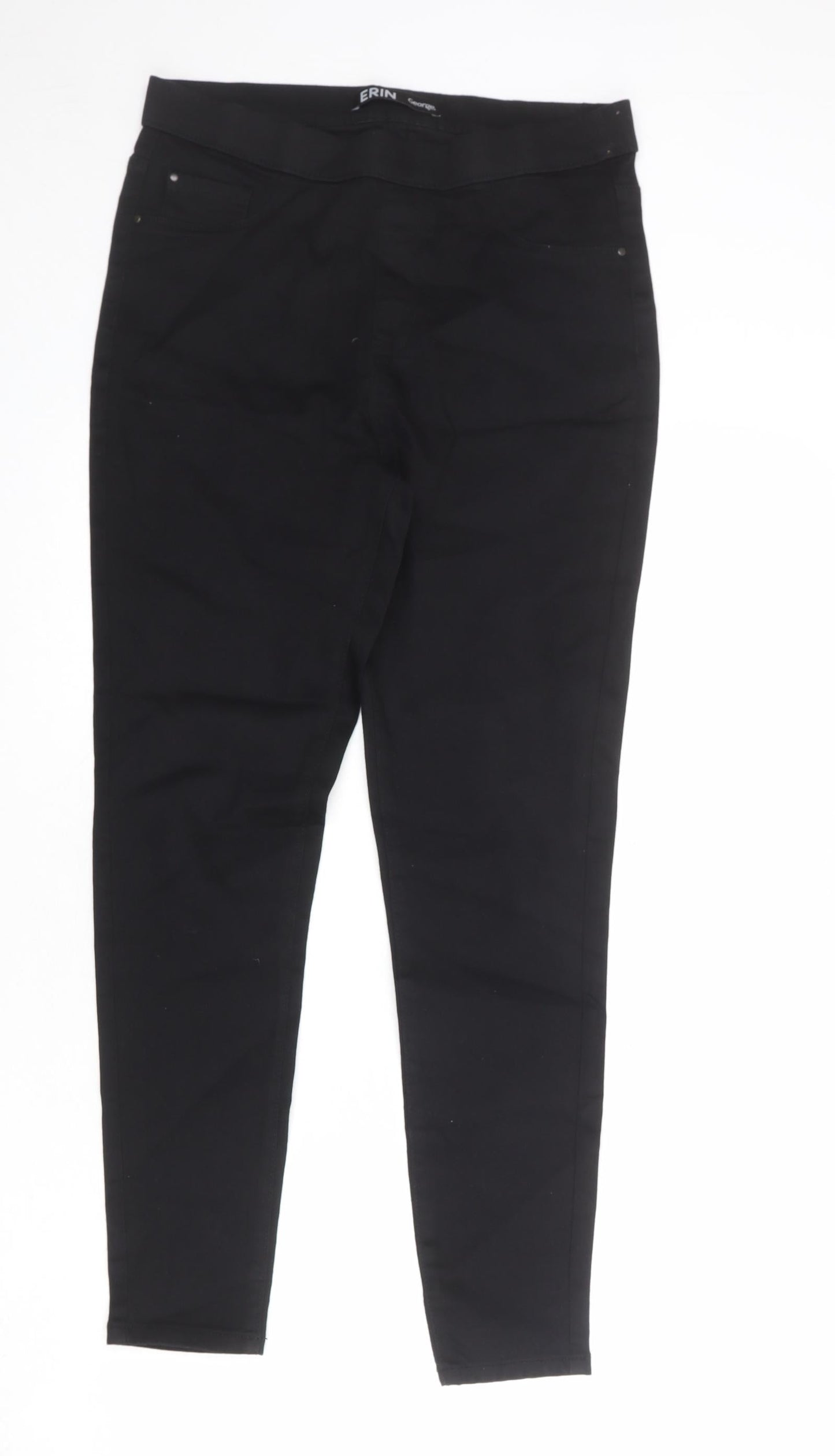 George Womens Black Cotton Jegging Jeans Size M L27 in Regular