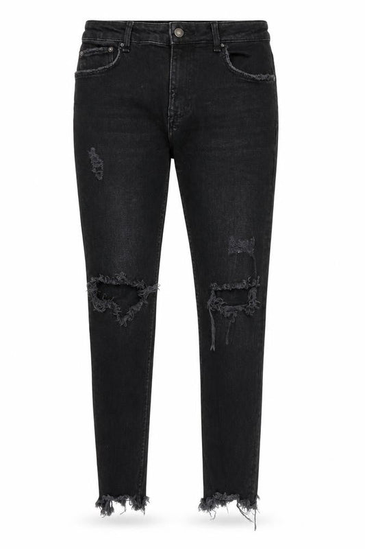 Womens UK Size 32 in Bershka Regular Fit Skinny Black Jeans