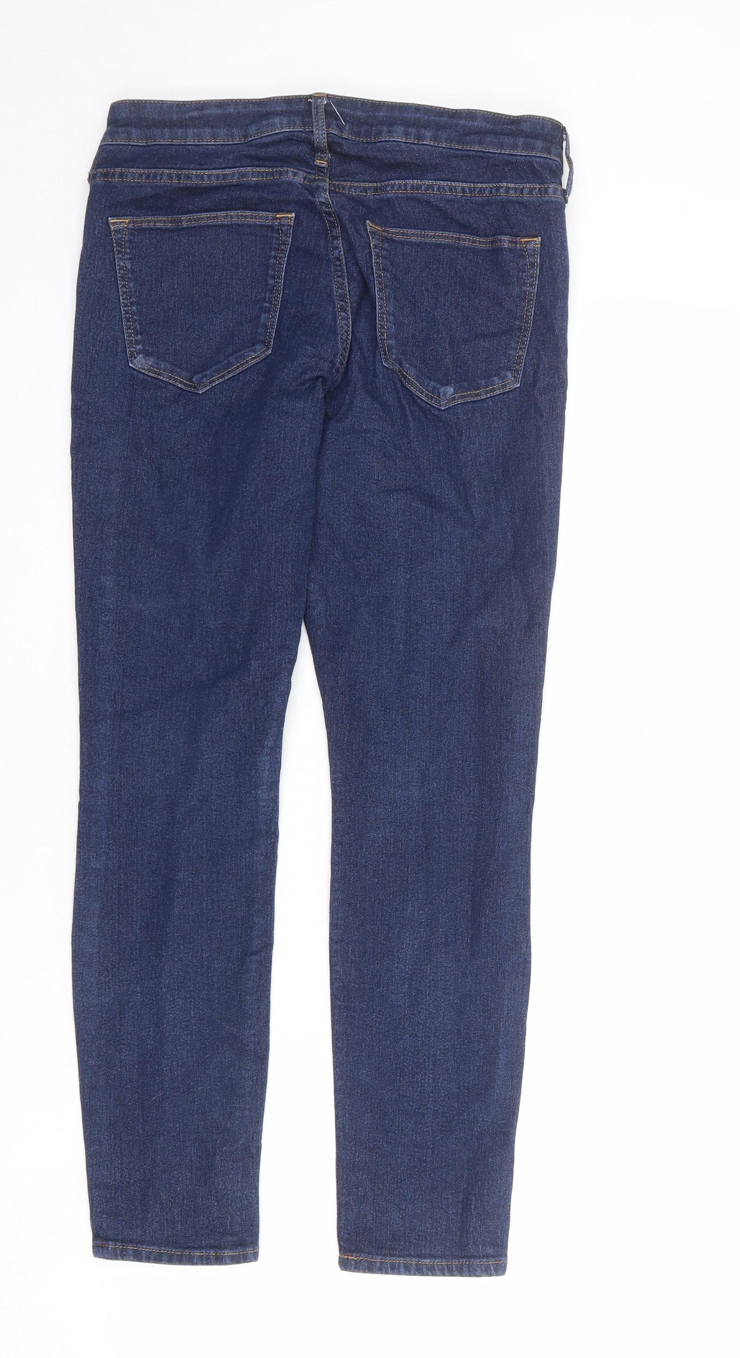 Womens UK Size 10 H&M Regular Fit Skinny Blue Jeans