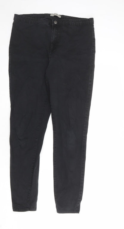 Denim & Co. Womens Black Cotton Skinny Jeans Size 16 L28 in Regular Zip