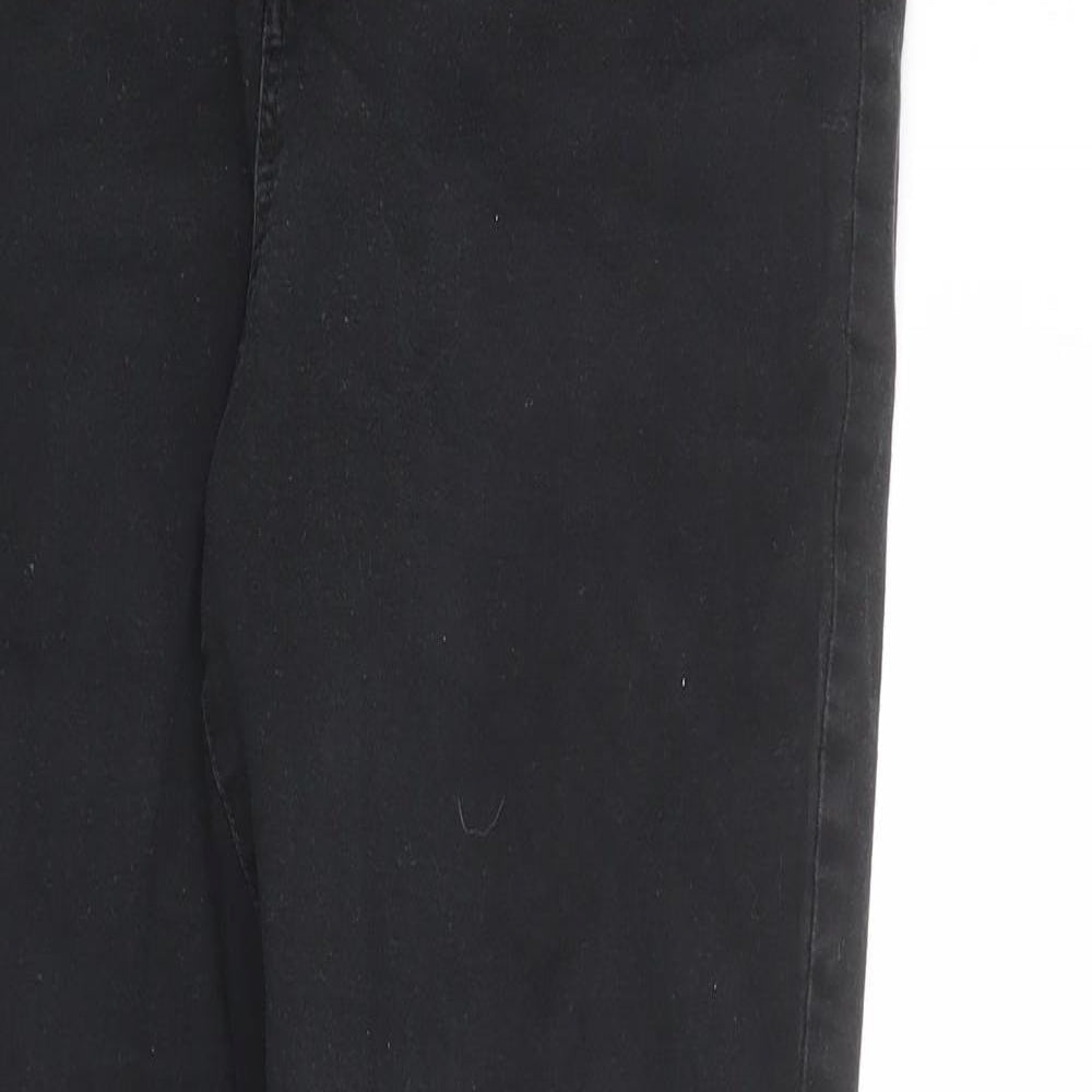 Denim & Co. Womens Black Cotton Skinny Jeans Size 16 L28 in Regular Zip