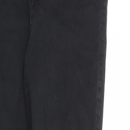 Denim & Co. Womens Black Cotton Skinny Jeans Size 16 L28 in Regular Zip