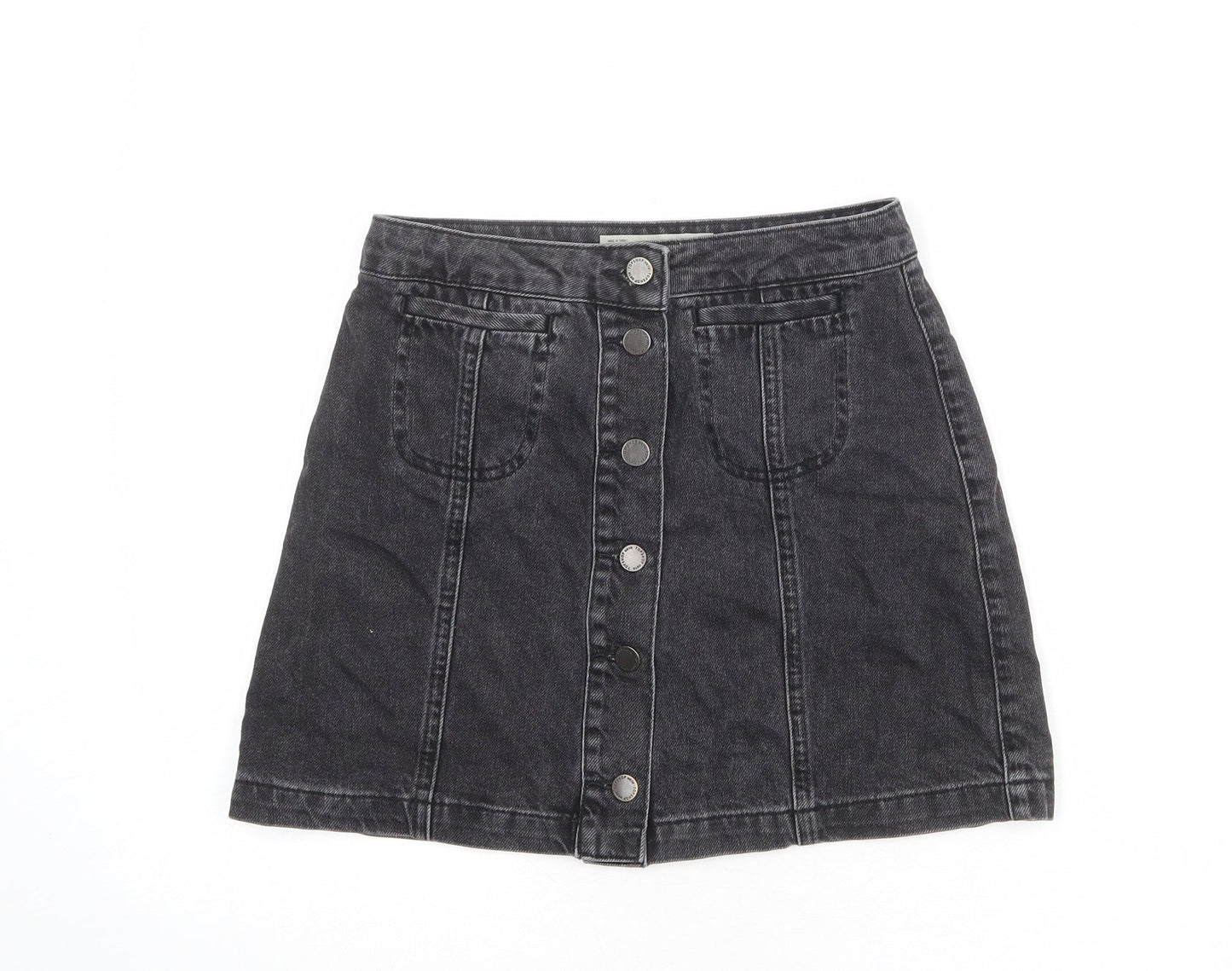 Womens UK Size 26 in Topshop Mini Denim Skirt