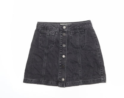 Womens UK Size 26 in Topshop Mini Denim Skirt