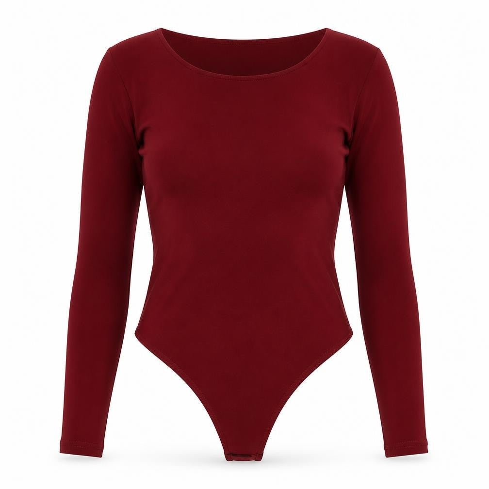 Womens UK Size 12 Boohoo One-Piece Red Bodysuit