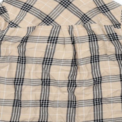 Womens UK Size 6 H&M Beige Basic Button-Up
