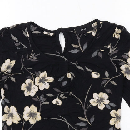 Womens UK Size 6 NEXT Black Basic T-Shirt