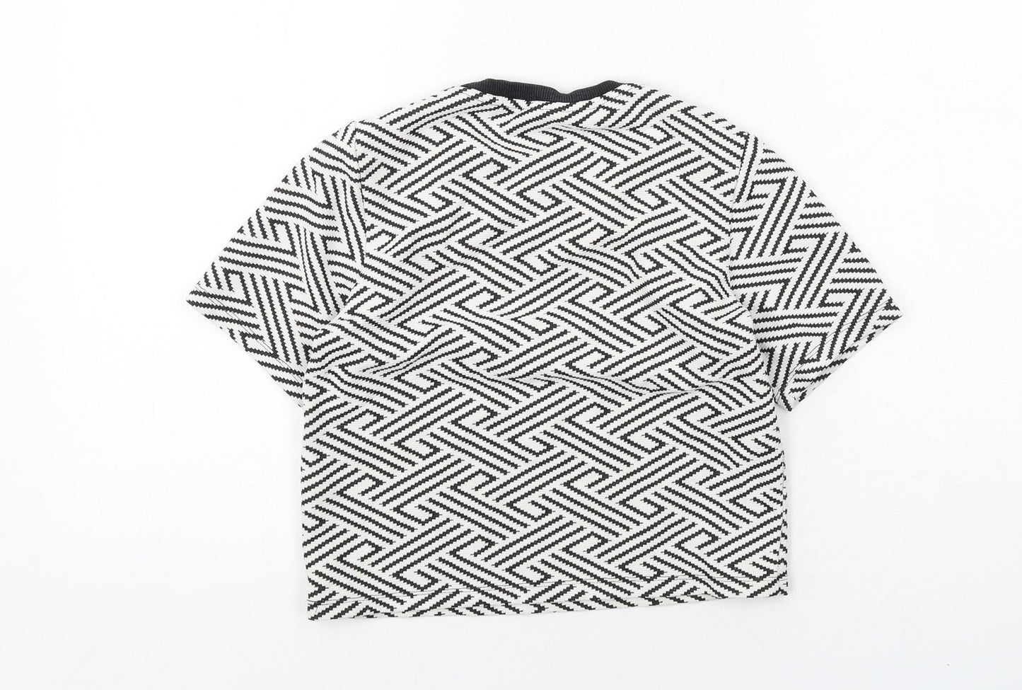 Womens UK Size 4 Topshop White Basic T-Shirt