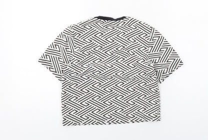 Womens UK Size 4 Topshop White Basic T-Shirt