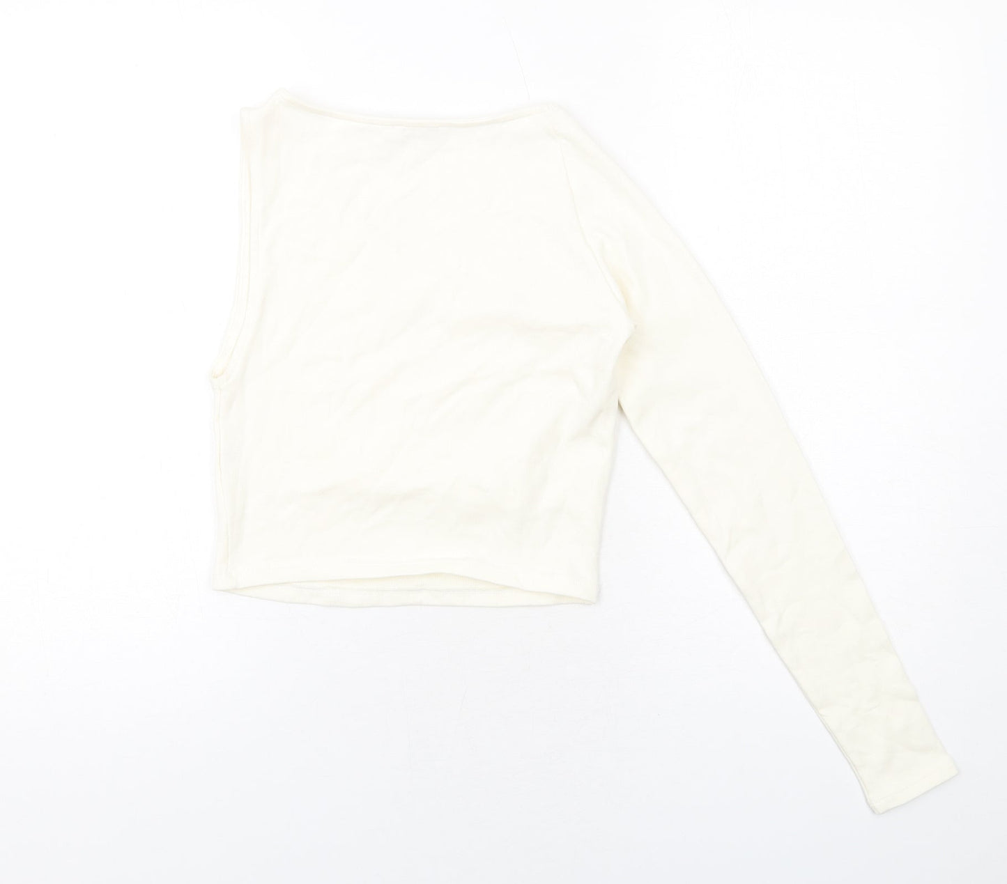 Womens UK Size L Zara Ivory Basic Tank