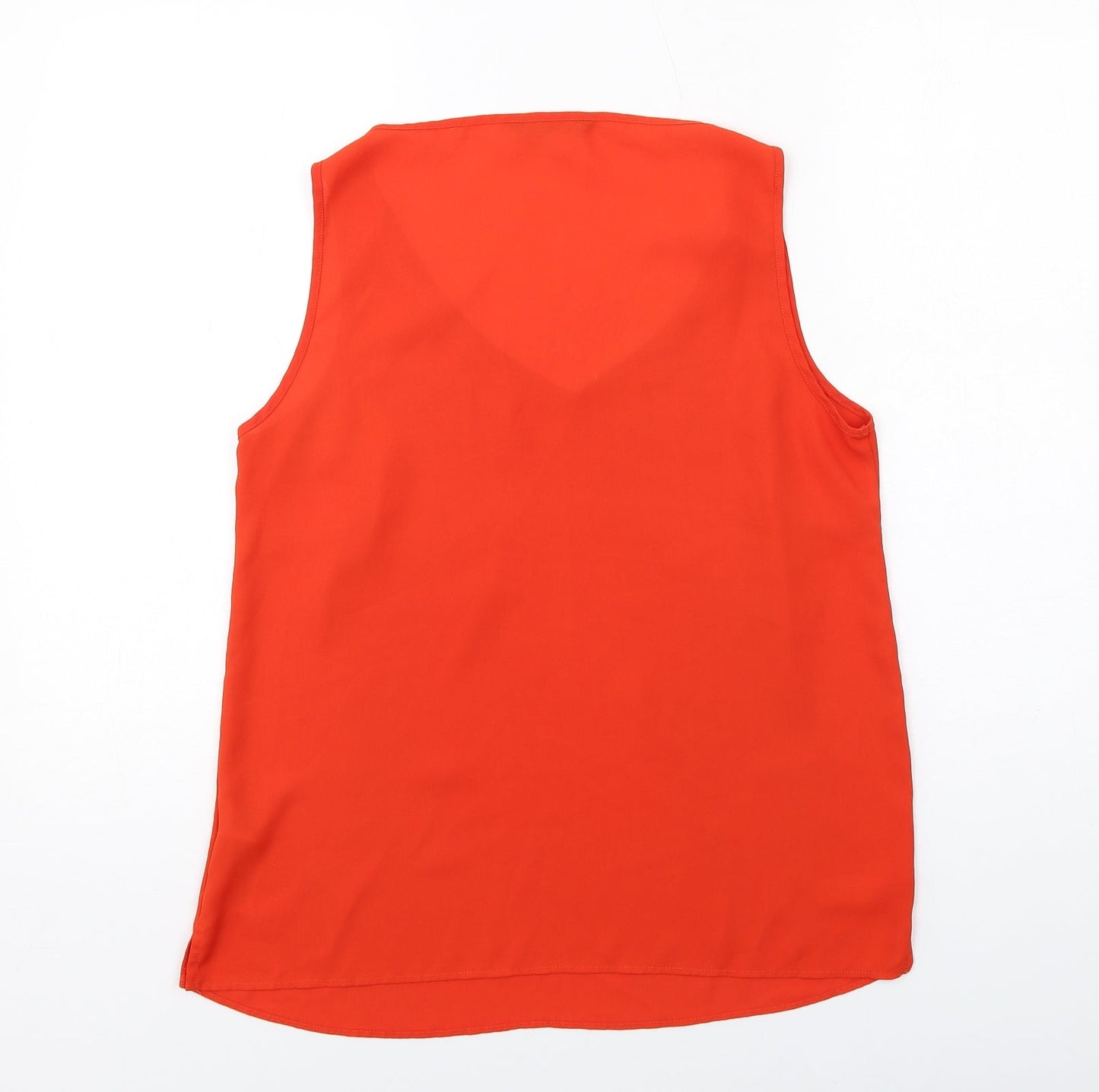 Womens UK Size 12 Marks and Spencer Orange Basic Tank