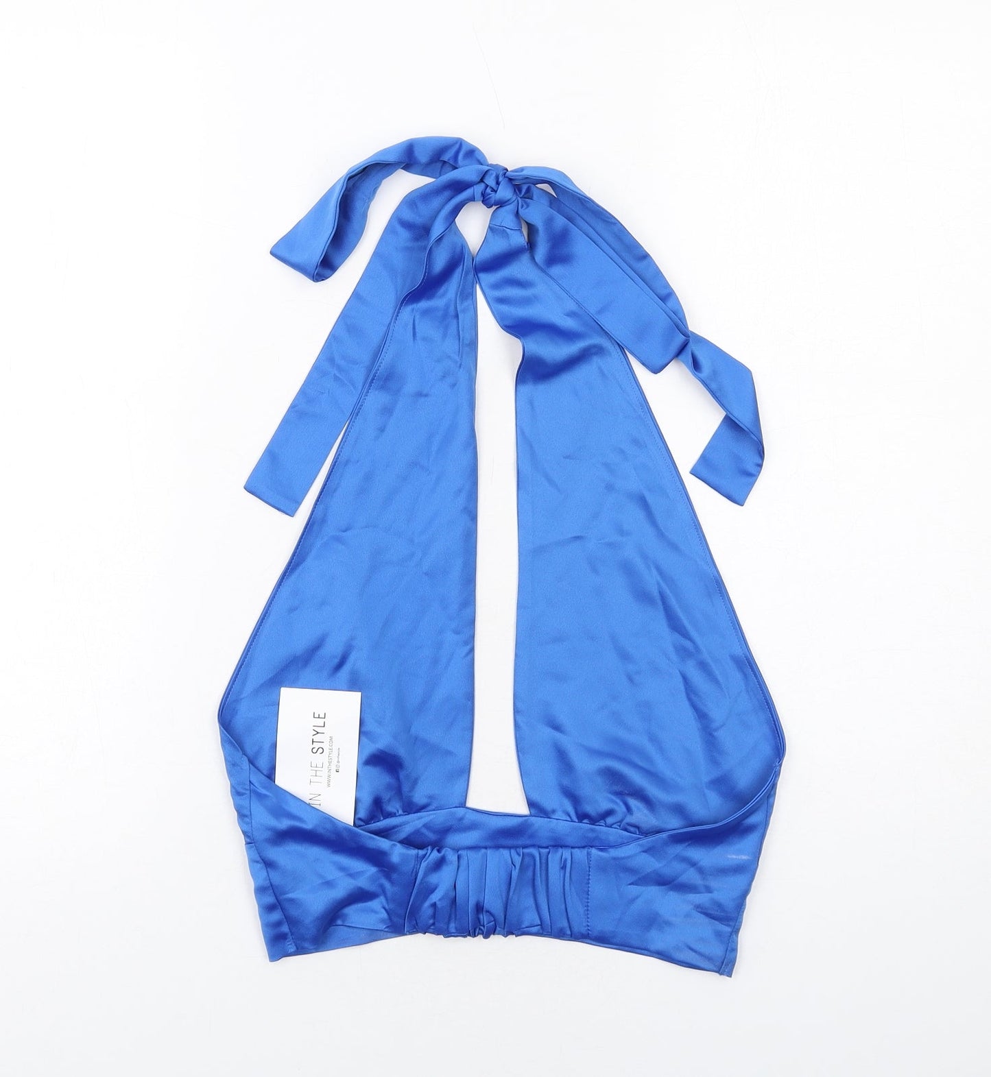 Womens UK Size 10 In the Style Blue Cropped Tank