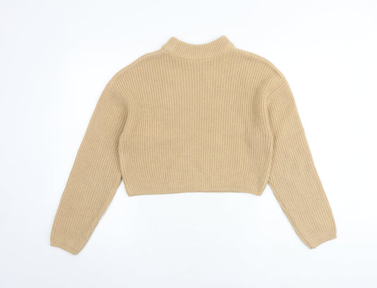 Womens UK Size S H&M Brown Pullover Jumper