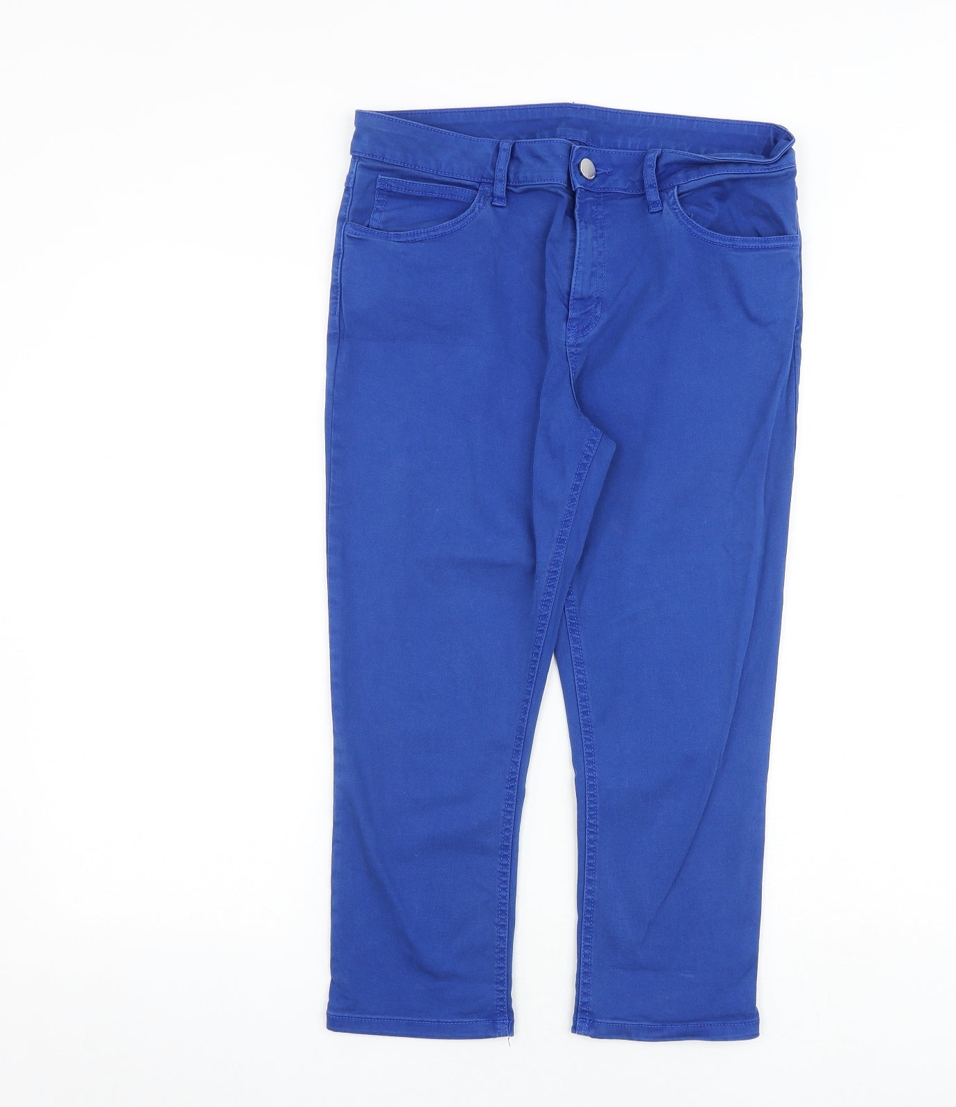 Womens UK Size 30 in Marks and Spencer Regular Fit Tapered Blue Jeans