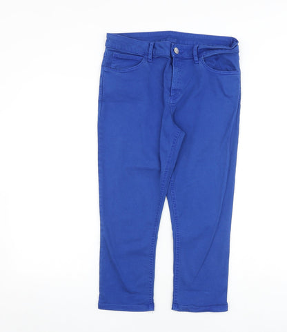 Womens UK Size 30 in Marks and Spencer Regular Fit Tapered Blue Jeans